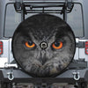 Owl Eyes Print Tire Cover With Camera Hole