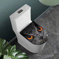 Owl Eyes Print Toilet Lid Cover
