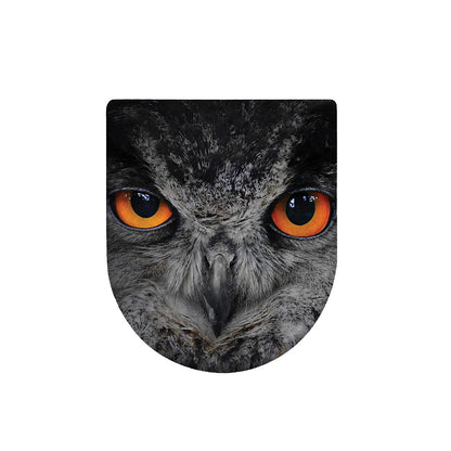 Owl Eyes Print Toilet Lid Cover
