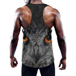 Owl Eyes Print Training Tank Top
