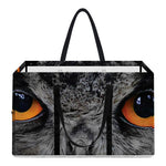 Owl Eyes Print Utility Tote Bag