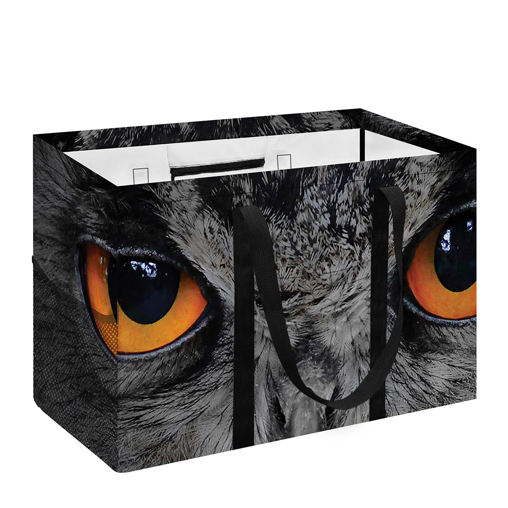 Owl Eyes Print Utility Tote Bag