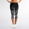 Owl Eyes Print Women's Capri Leggings