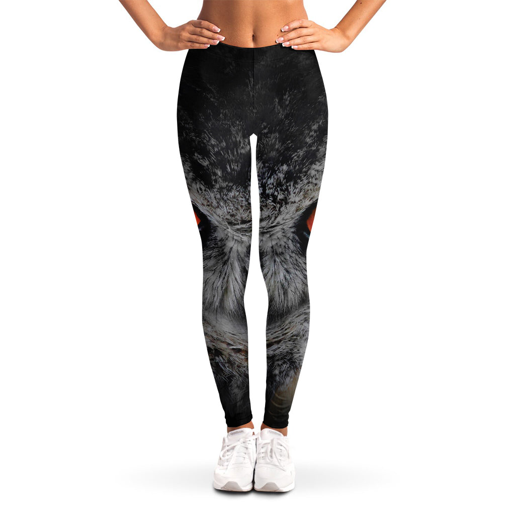 Owl Eyes Print Women's Leggings