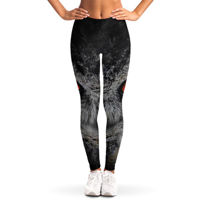 Owl Eyes Print Women's Leggings