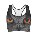 Owl Eyes Print Women's Sports Bra