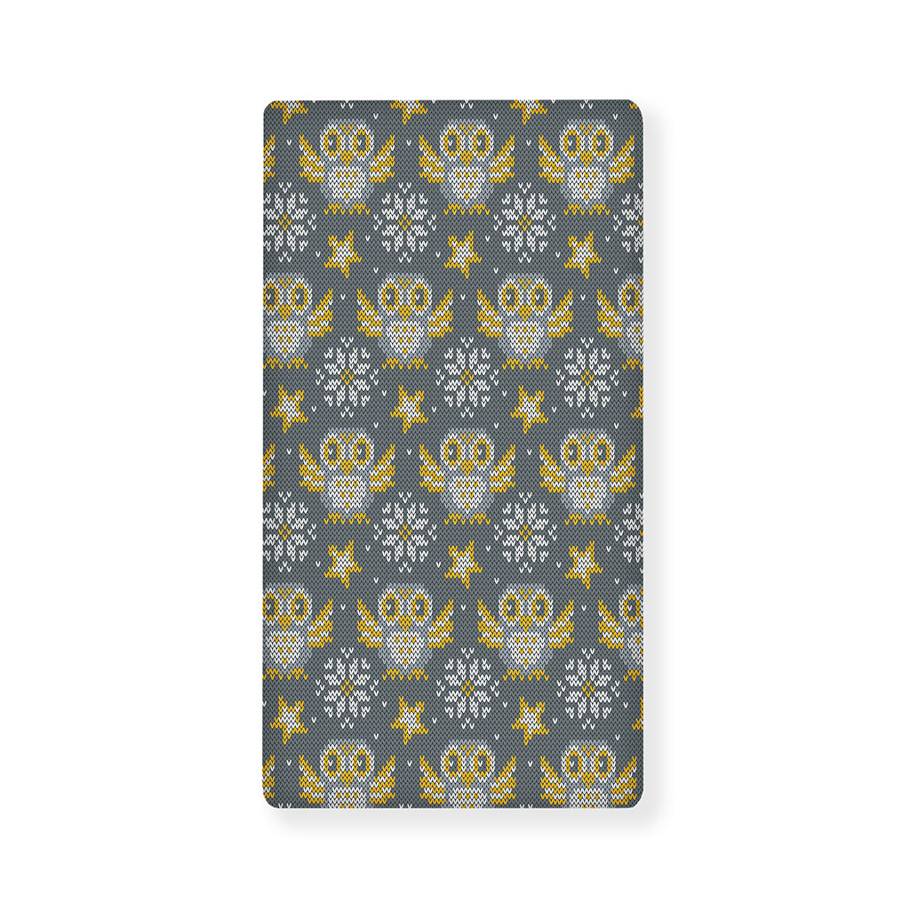 Owl Knitted Pattern Print Baby Crib Sheet