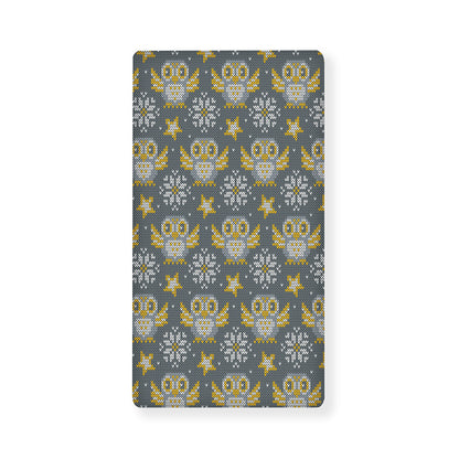 Owl Knitted Pattern Print Baby Crib Sheet