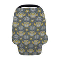 Owl Knitted Pattern Print Baby Seat Cover