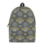 Owl Knitted Pattern Print Backpack
