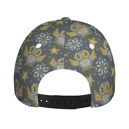 Owl Knitted Pattern Print Baseball Cap