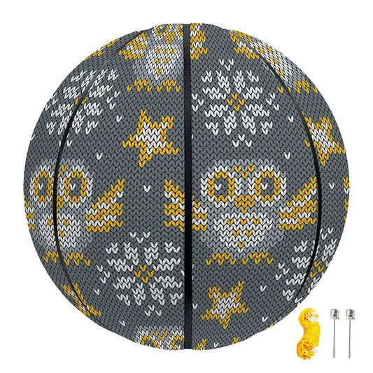 Owl Knitted Pattern Print Basketball