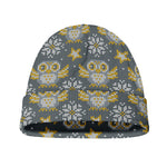 Owl Knitted Pattern Print Beanie