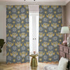 Owl Knitted Pattern Print Blackout Pencil Pleat Curtains