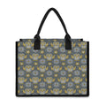 Owl Knitted Pattern Print Canvas Tote Bag