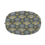 Owl Knitted Pattern Print Car Side Mirror Covers