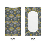 Owl Knitted Pattern Print Changing Pad Cover