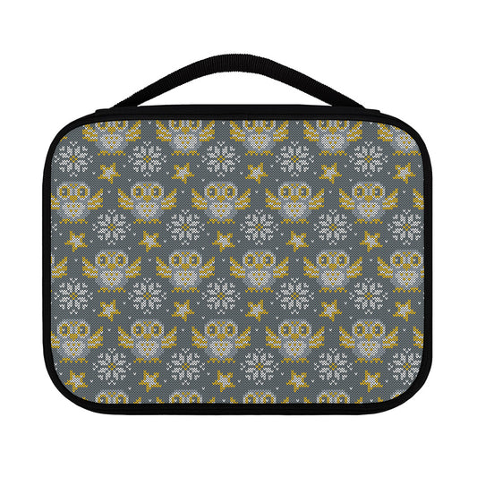 Owl Knitted Pattern Print Classic Bible Case