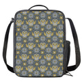 Owl Knitted Pattern Print Crossbody Lunch Bag