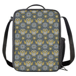 Owl Knitted Pattern Print Crossbody Lunch Bag