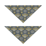 Owl Knitted Pattern Print Dog Bandana