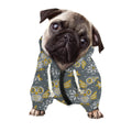Owl Knitted Pattern Print Dog Zip Up Hoodie