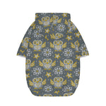 Owl Knitted Pattern Print Dog Zip Up Hoodie