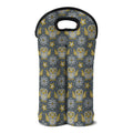 Owl Knitted Pattern Print Double Neoprene Wine Tote