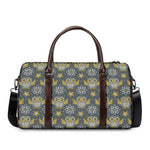 Owl Knitted Pattern Print Duffle Bag