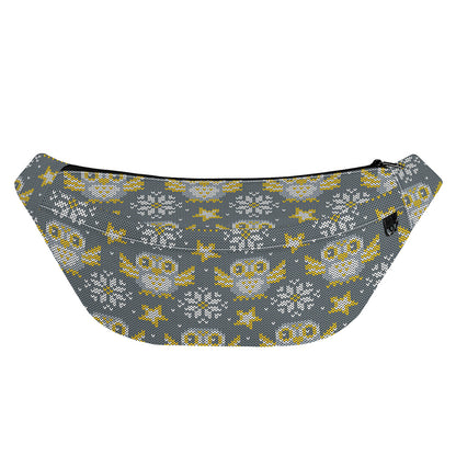 Owl Knitted Pattern Print Fanny Pack