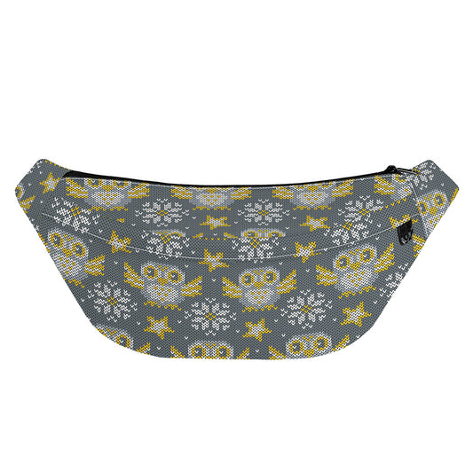 Owl Knitted Pattern Print Fanny Pack