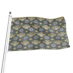 Owl Knitted Pattern Print Flag