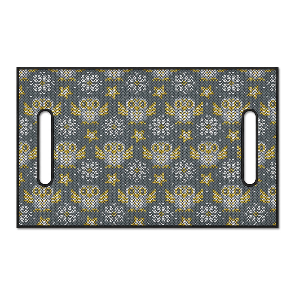Owl Knitted Pattern Print Golf Cart Seat Cover