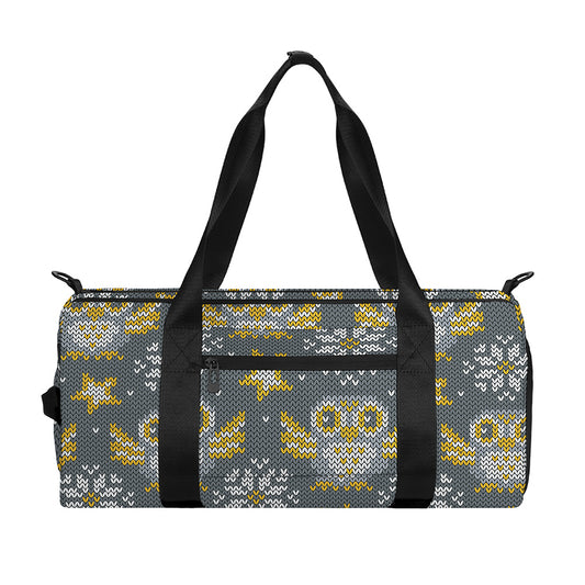 Owl Knitted Pattern Print Gym Bag