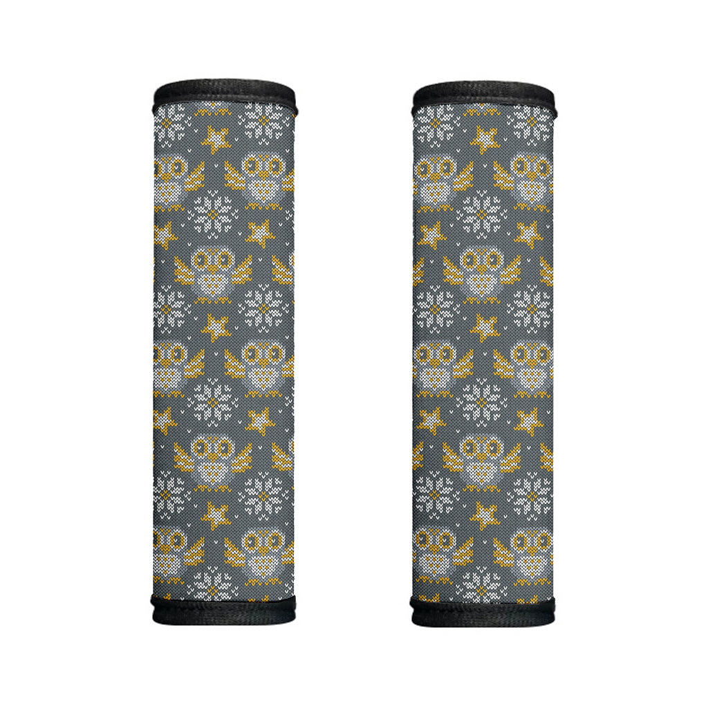 Owl Knitted Pattern Print Handle Covers
