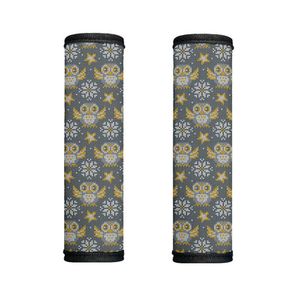 Owl Knitted Pattern Print Handle Covers