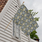 Owl Knitted Pattern Print House Flag
