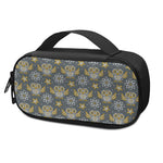 Owl Knitted Pattern Print Insulin Cooler Travel Case