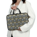 Owl Knitted Pattern Print Laptop Sleeve With Handle