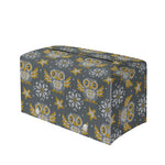 Owl Knitted Pattern Print Leather Tissue Box Cover