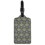 Owl Knitted Pattern Print Luggage Tag