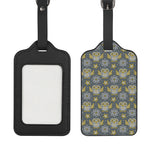 Owl Knitted Pattern Print Luggage Tag