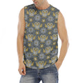 Owl Knitted Pattern Print Men's Fitness Tank Top