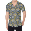 Owl Knitted Pattern Print Men's Shirt