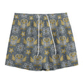 Owl Knitted Pattern Print Mesh Shorts
