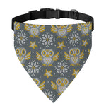 Owl Knitted Pattern Print Over The Collar Dog Bandana