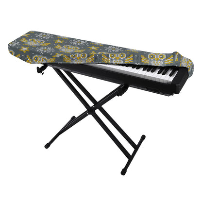 Owl Knitted Pattern Print Piano Keyboard Cover