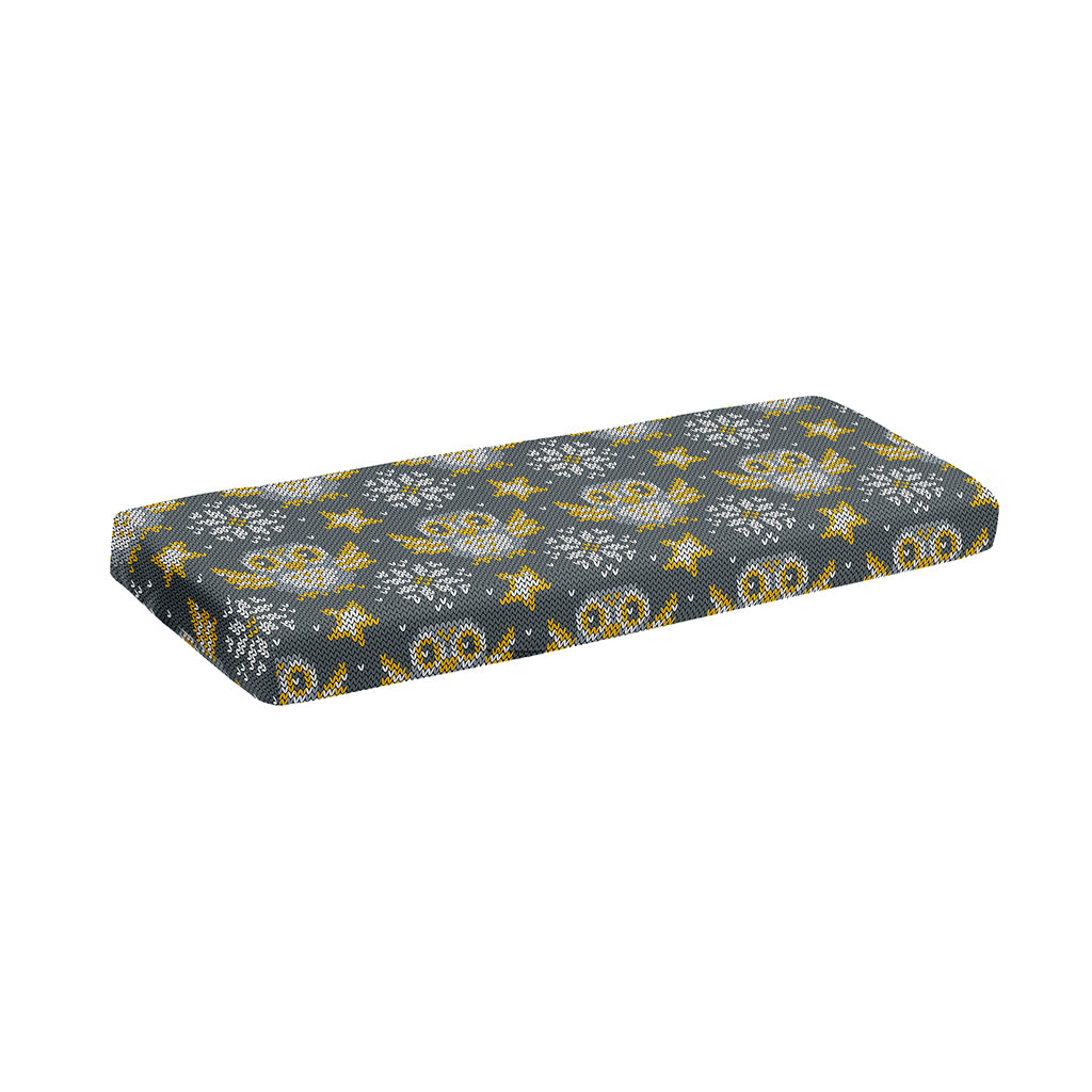 Owl Knitted Pattern Print Piano Keyboard Cover