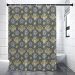 Owl Knitted Pattern Print Premium Shower Curtain