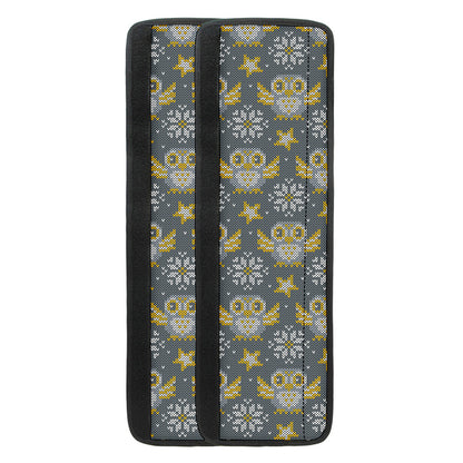 Owl Knitted Pattern Print Refrigerator Handle Covers